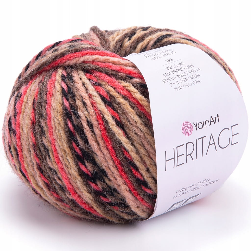 YarnArt | Heritage | 338 | wielokolorowa [25% wełna / 75% akryl]