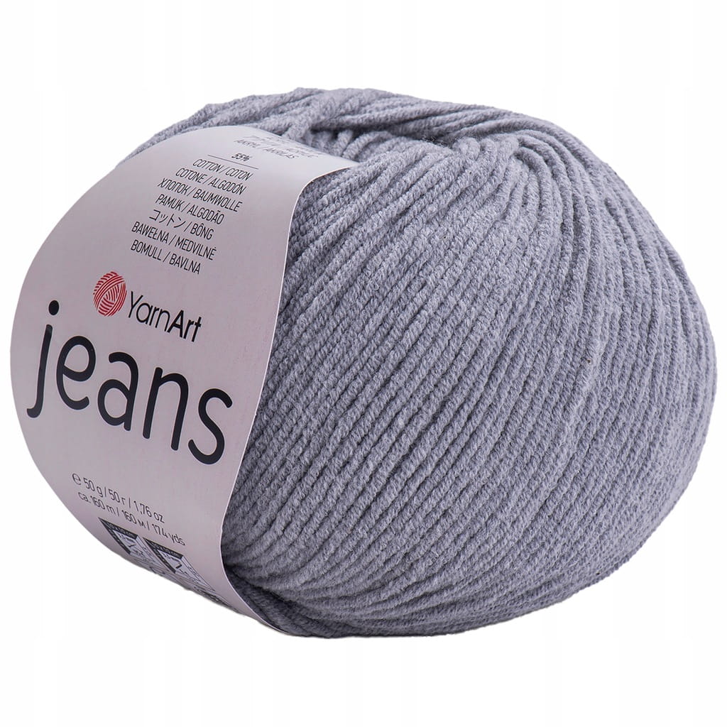 YarnArt | Jeans | 46 | szary [55% bawełna / 45% poliakryl]