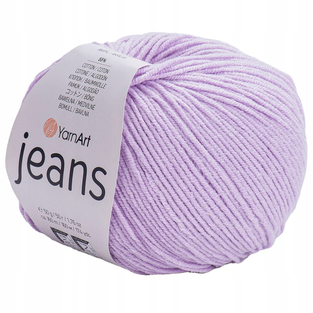 YarnArt | Jeans | 19 | jasna lawenda [55% bawełna / 45% poliakryl]