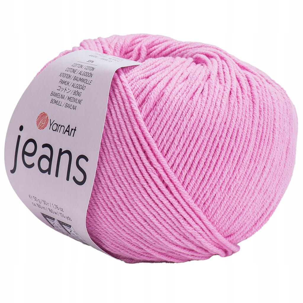 YarnArt | Jeans | 20 | średni róż [55% bawełna / 45% poliakryl]