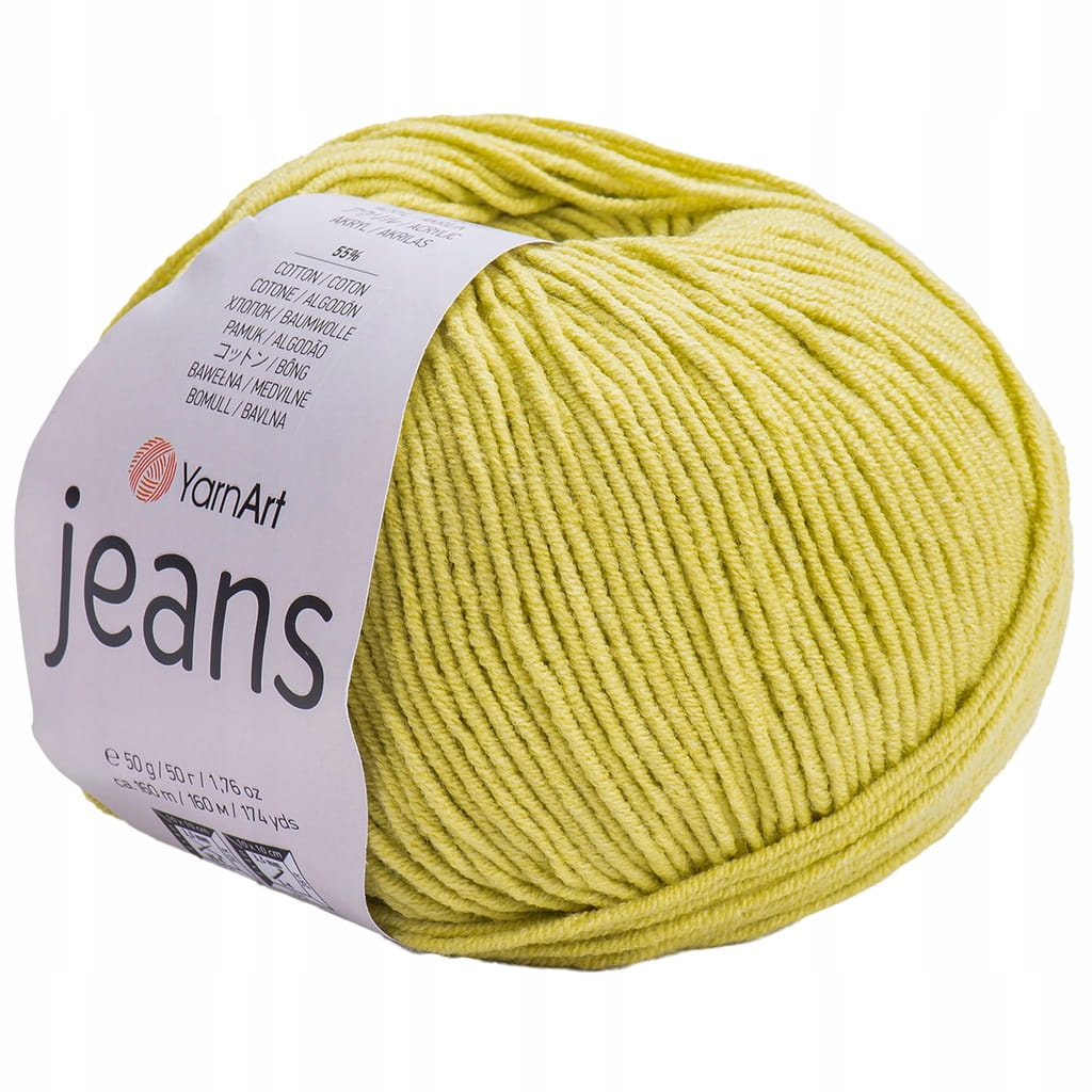 YarnArt | Jeans | 29 | jasna oliwka [55% bawełna / 45% poliakryl]