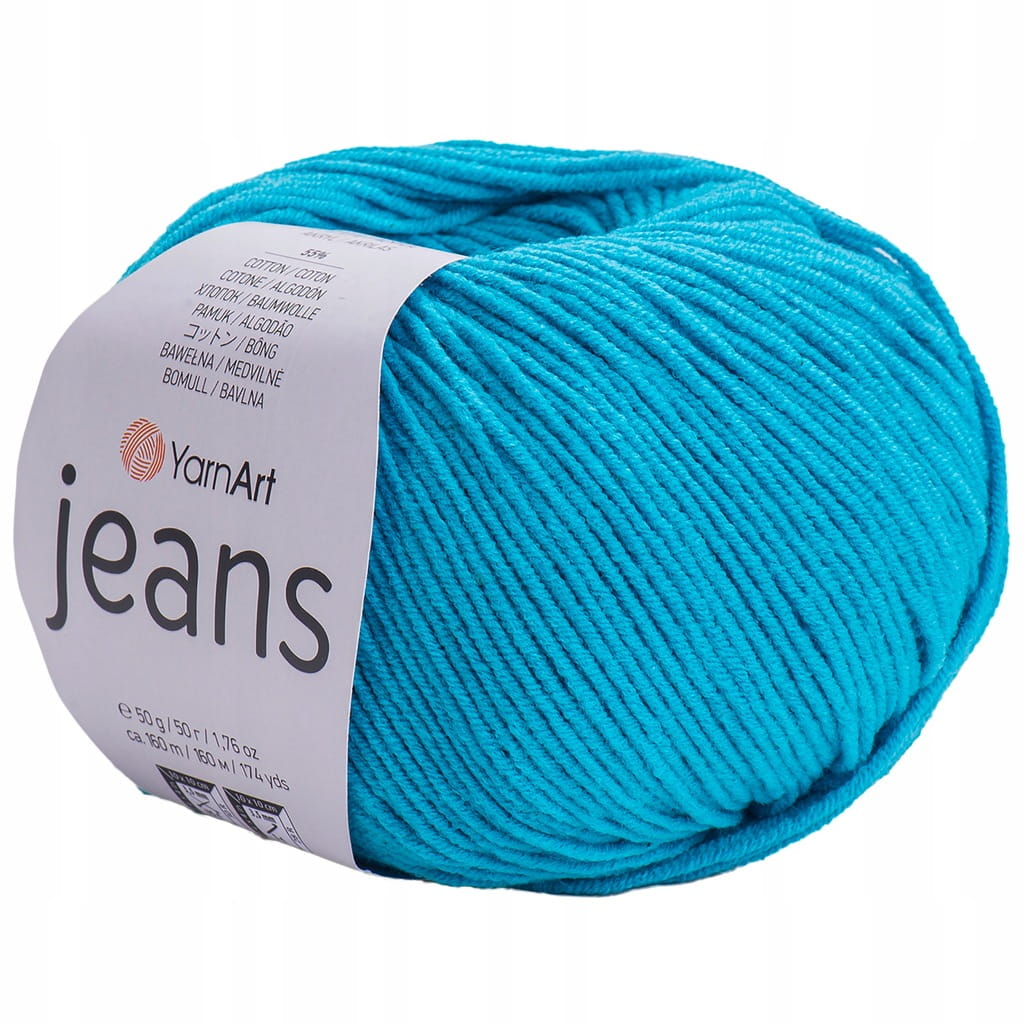 YarnArt | Jeans | 55 | turkusowy [55% bawełna / 45% poliakryl]