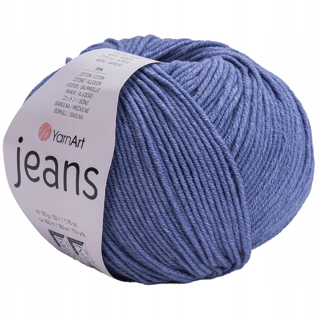 YarnArt | Jeans | 68 | stalowy niebieski [55% bawełna / 45% poliakryl]