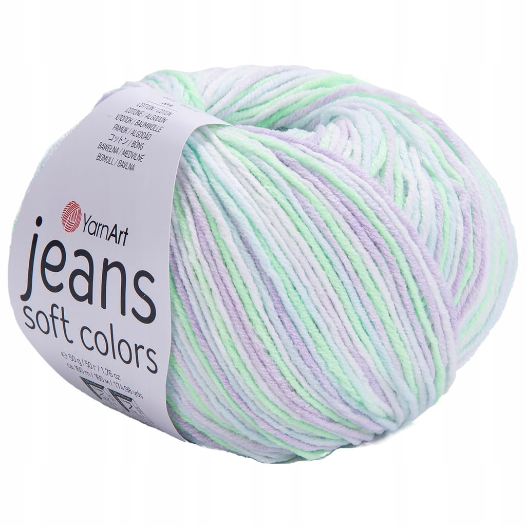 YarnArt | Jeans Soft Colors | 6201 print [55% bawełna / 45% akryl]