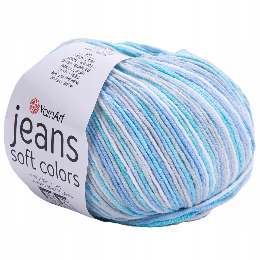 YarnArt | Jeans Soft Colors | 6203 print [55% bawełna / 45% akryl]