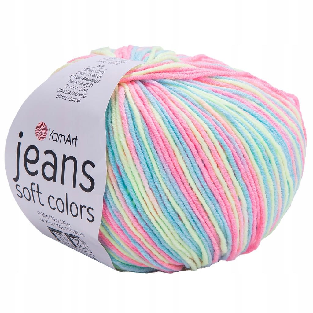 YarnArt | Jeans Soft Colors | 6204 print [55% bawełna / 45% akryl]