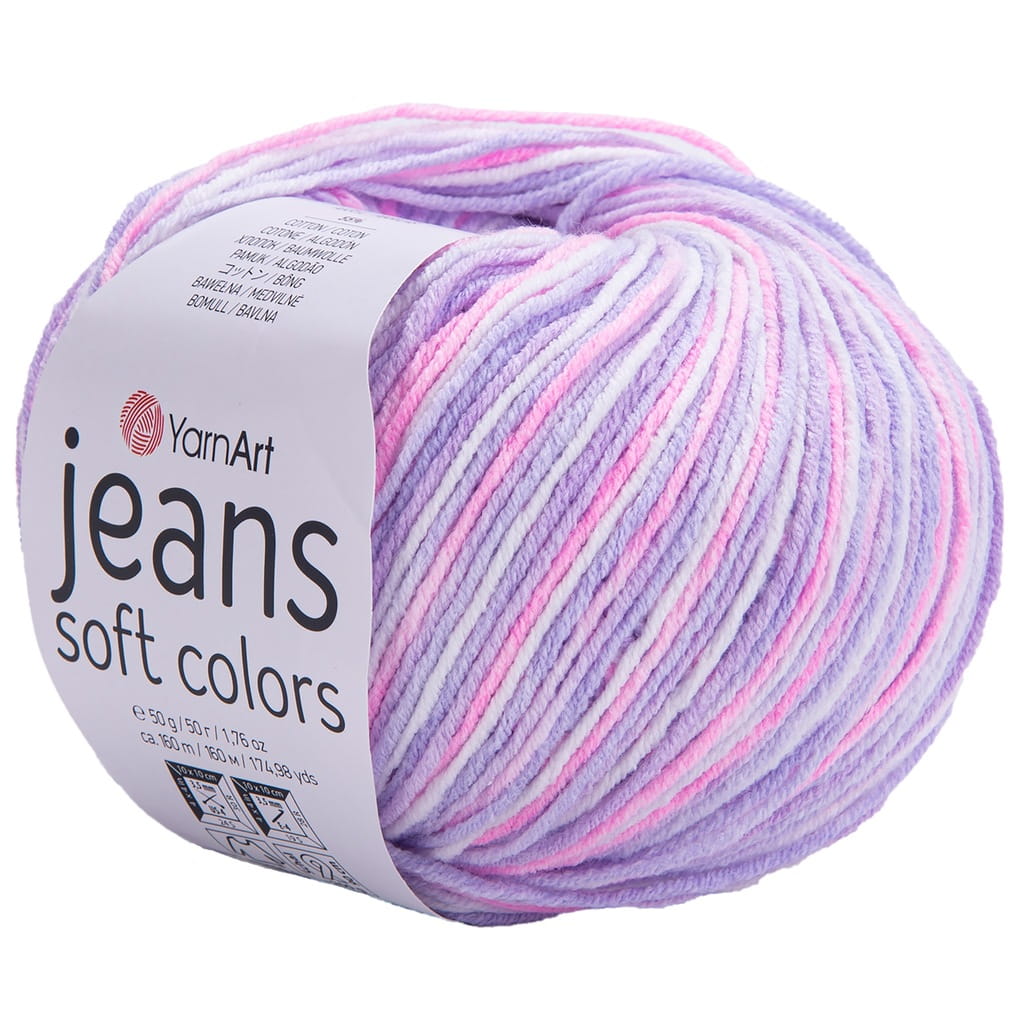 YarnArt | Jeans Soft Colors | 6205 print [55% bawełna / 45% akryl]