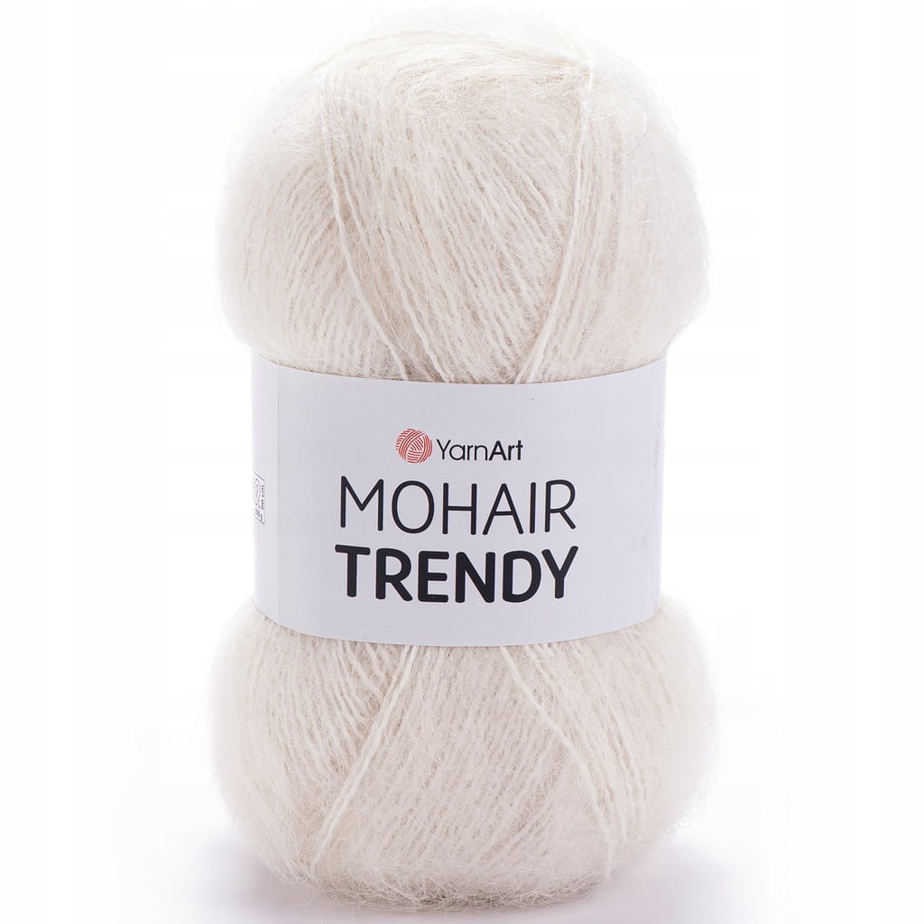 YarnArt | Mohair Trendy | 1003 | ecru [50% moher / 50% akryl]