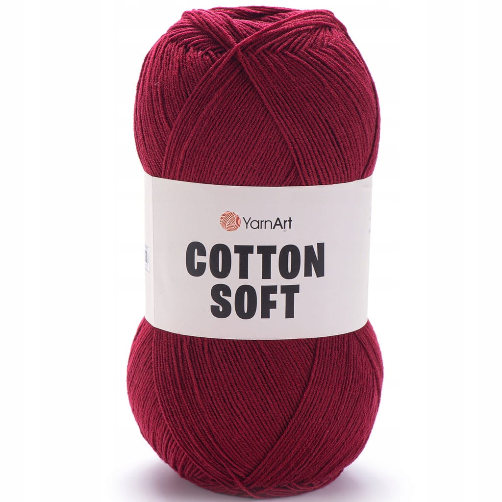 YarnArt | Cotton Soft | 66 | bordowy [55% bawełna / 45% poliakryl]