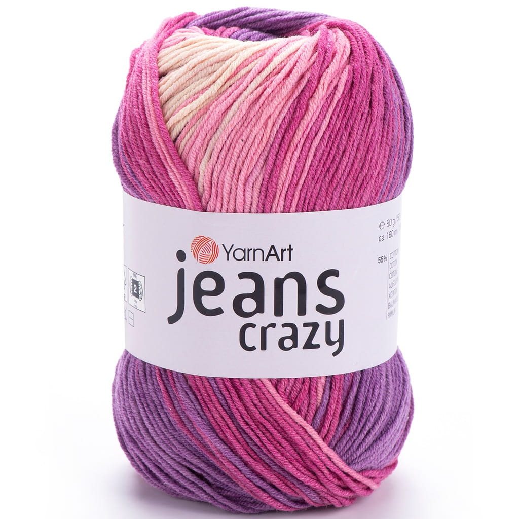 YarnArt | Jeans Crazy | 8206 | wielokolorowa [55% bawełna / 45% poliakryl]