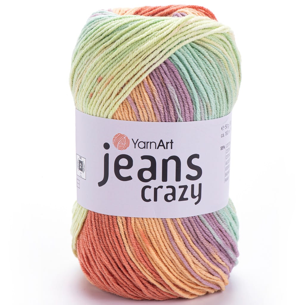 YarnArt | Jeans Crazy | 8202 | wielokolorowa [55% bawełna / 45% poliakryl]