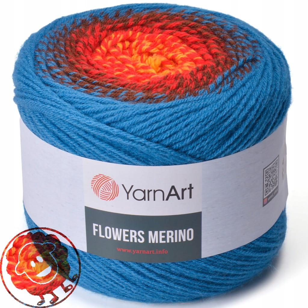 YarnArt | Flowers Merino | 568 | ombre [25% wełna / 75% akryl]