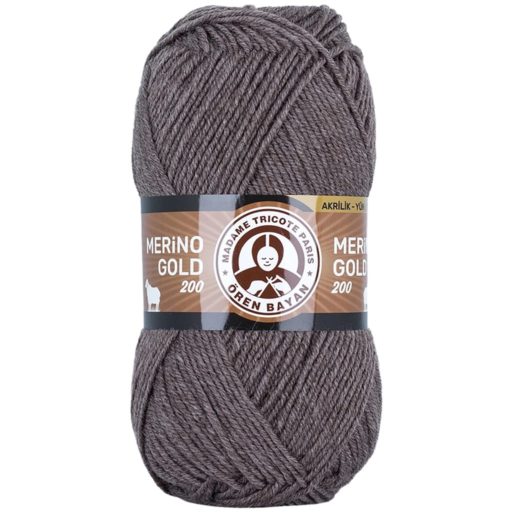 Madame Tricote Paris | Merino Gold 200 | 014 | brązowy jasny
