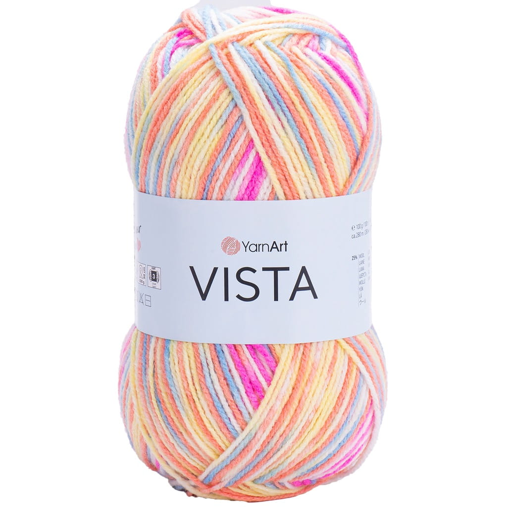 YarnArt | Vista | 5316 print | wielokolorowa [25% wełna / 75% akryl]