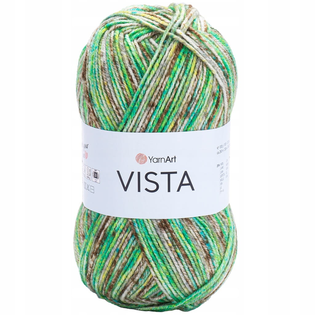 YarnArt | Vista | 9202 print | wielokolorowa [25% wełna / 75% akryl]