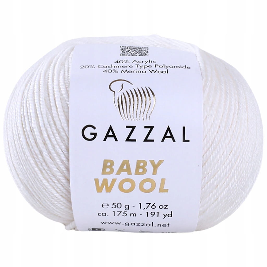 Gazzal | Baby Wool | 801 | biały