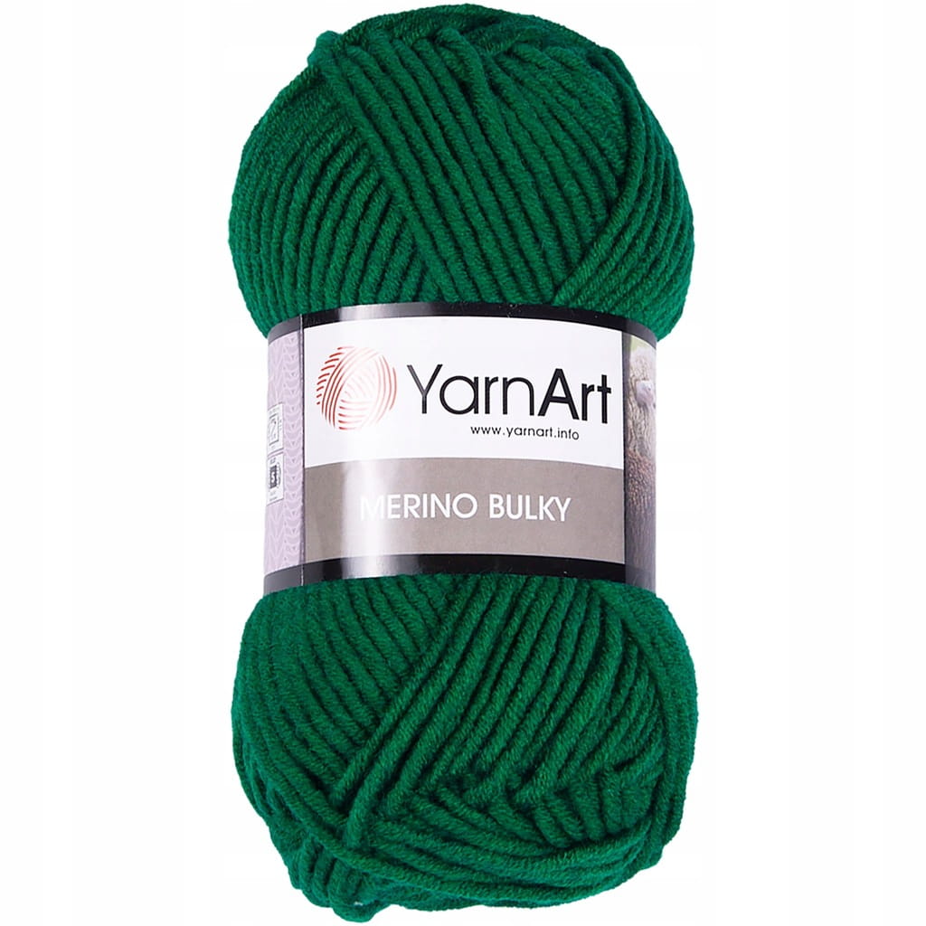 YarnArt | Merino Bulky | 338 | zieleń kadmowa
